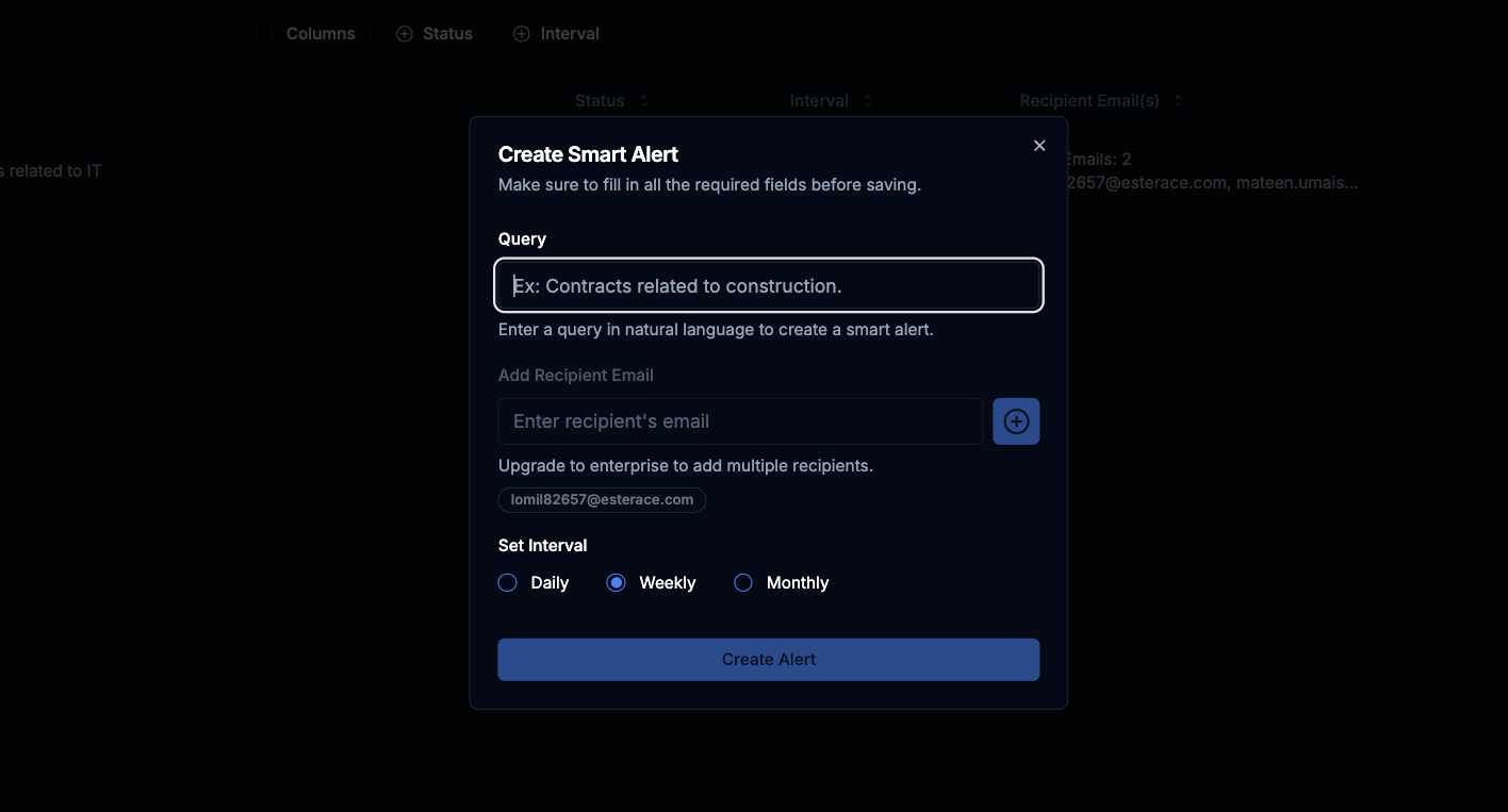 GovGPT Smart Alert Create